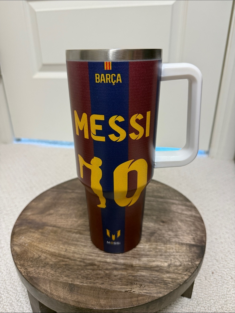 MESSI Barça Travel Tumbler - Blue & Maroon